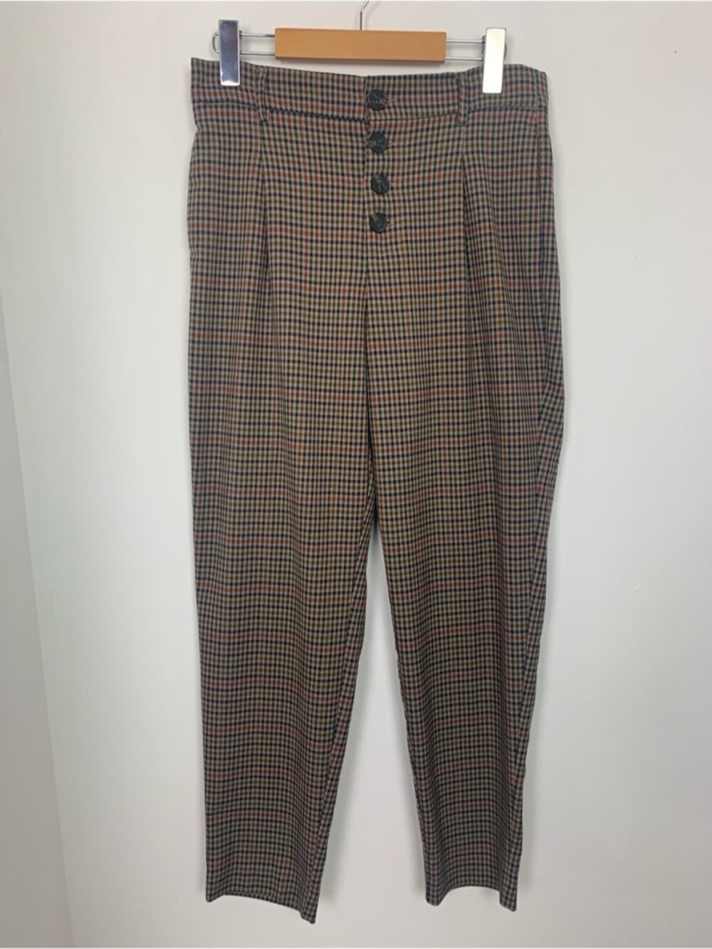 Zara Plaid Pants - Picture 3 of 9